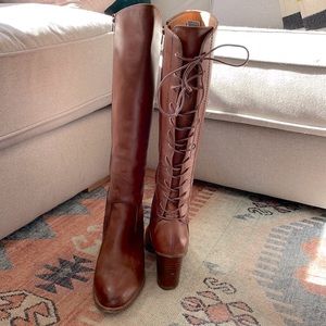 Sofft Wheaton 7.5 boots cognac